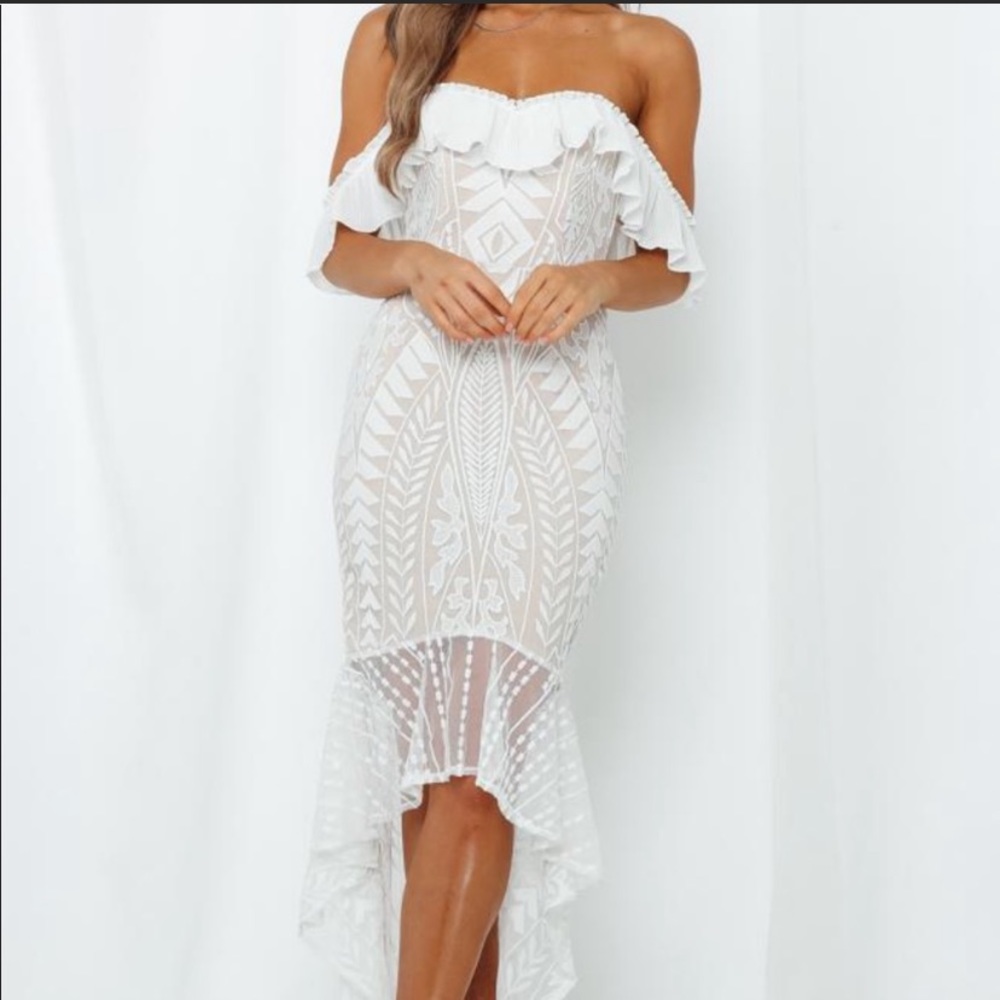 Hello Molly List Goes On Maxi White Dress